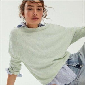 Anthropologie Lime Green Lightweight Long Sleeve Top